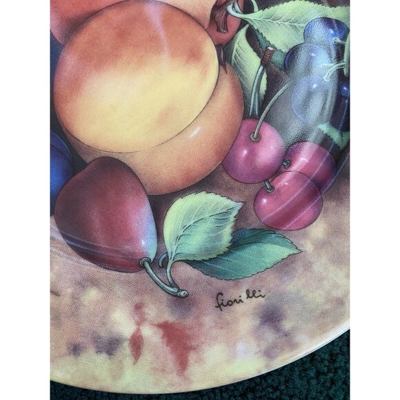Fruit Plates St. Limoges 7.5” Fruit Pattern, 4 dessert bread Signed Fiorilli - Picture 9 of 14